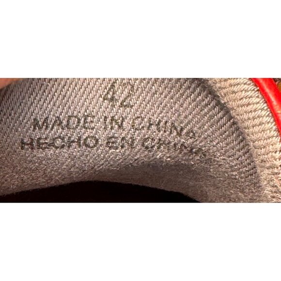 Aldo Men's Red Crocodile Pattern Casual Sneakers Size - Picture 5 of 8